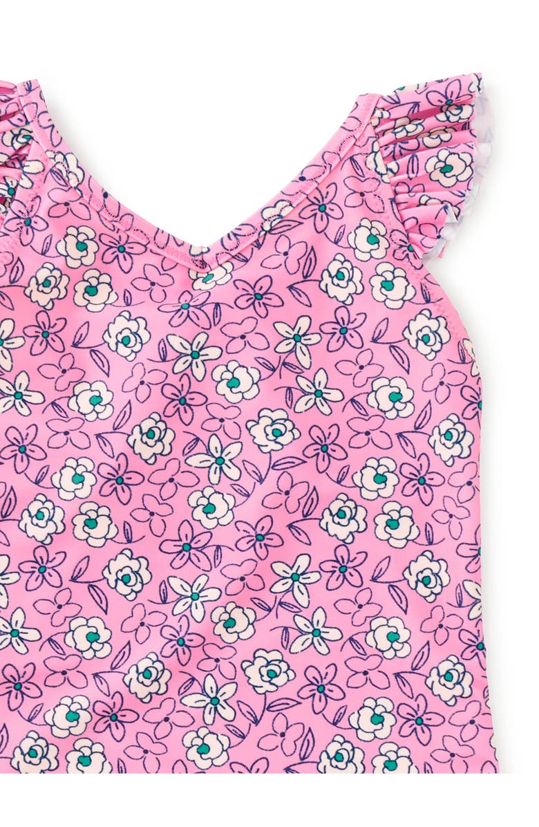 Tea Collection Ruffle One-Piece Swimsuit, Alternate, color, 