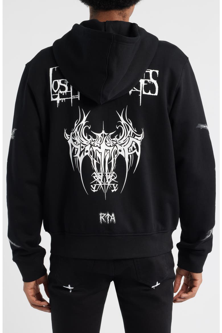 Floyd Black Metal Zip Hoodie, Alternate, color, BLACK METAL ROAD TO AWE