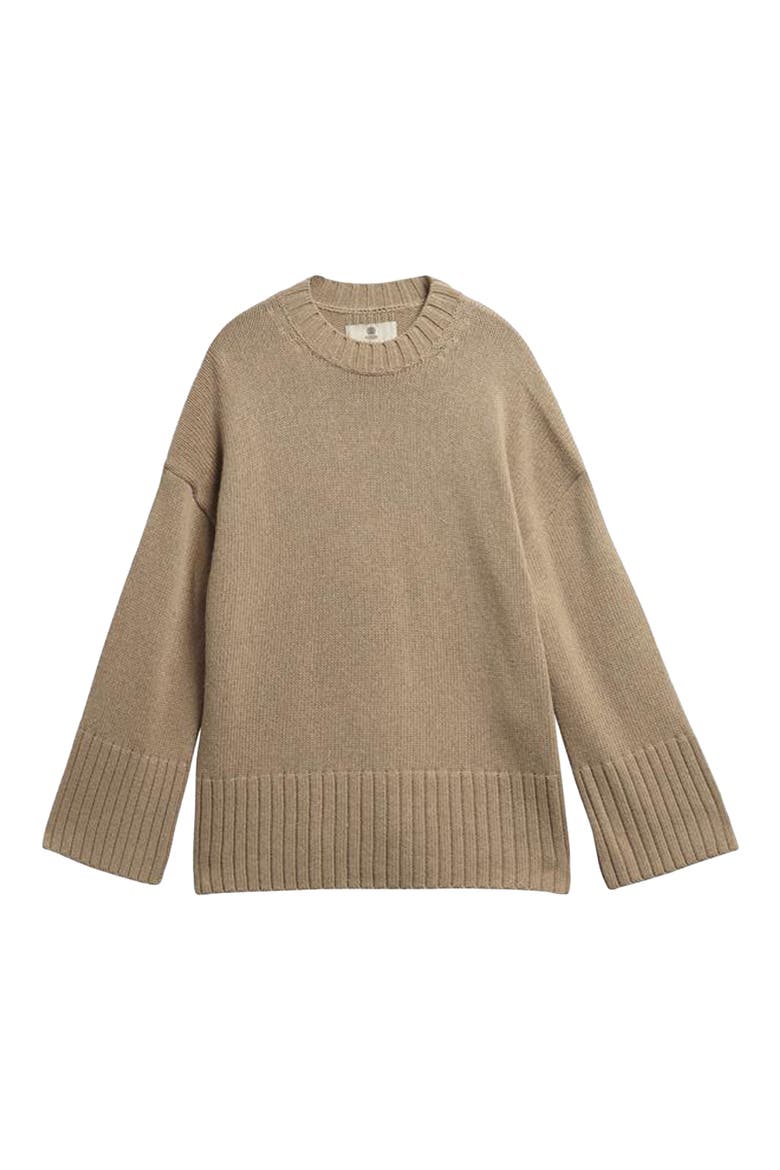 Gaia Crewneck Sweater, Alternate, color, WARM TRENCH