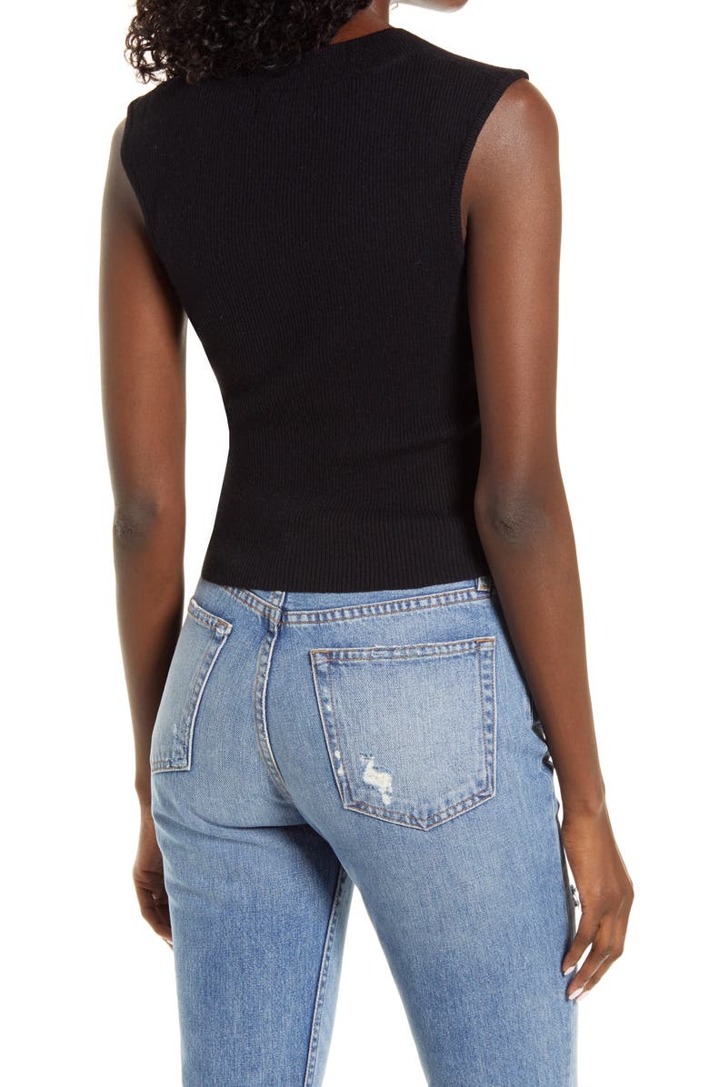 Amy Lynn Sleeveless Rib Knit Top, Alternate, color, 