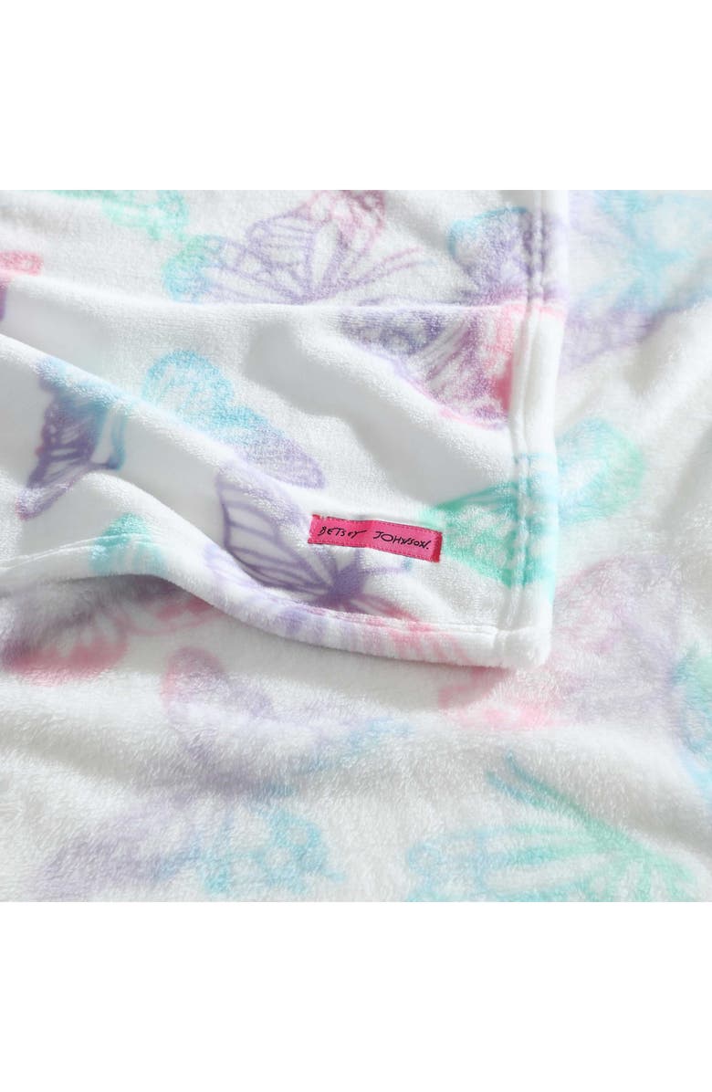 Betsey Johnson Flannel Fleece Throw Blanket, Alternate, color, 