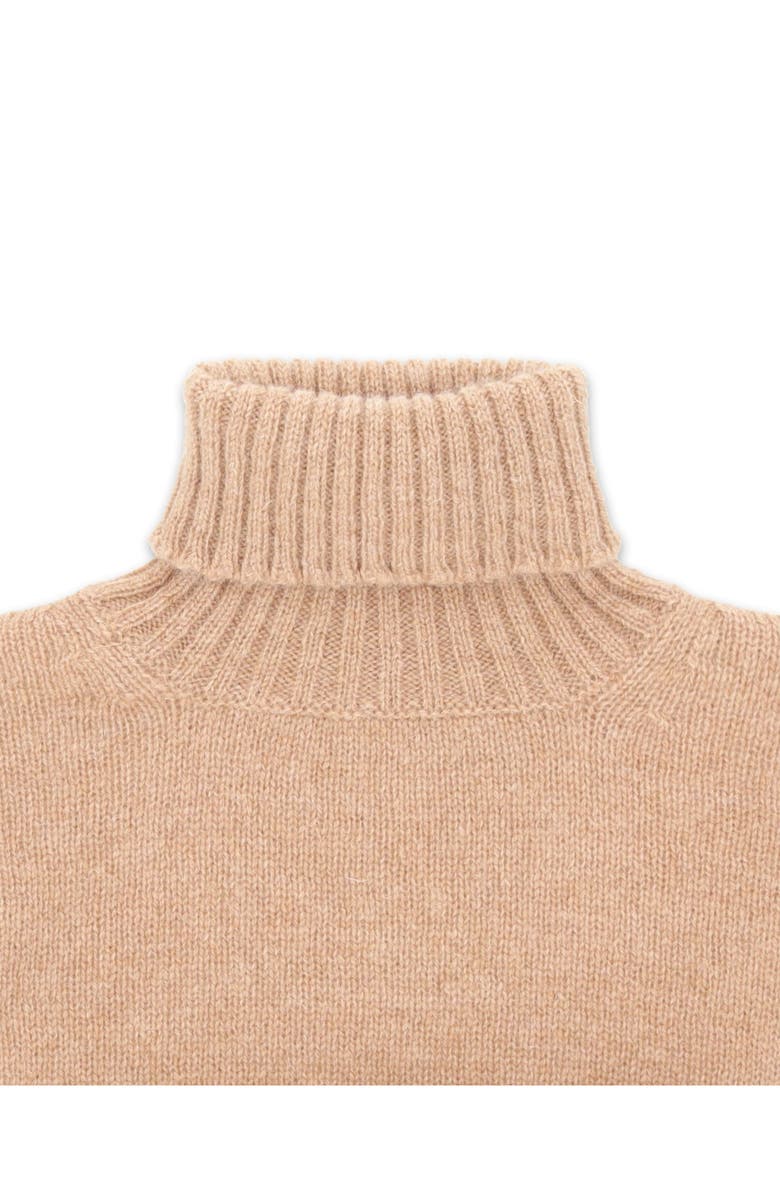 Fortela Wool Turtleneck Sweater, Alternate, color, Beige