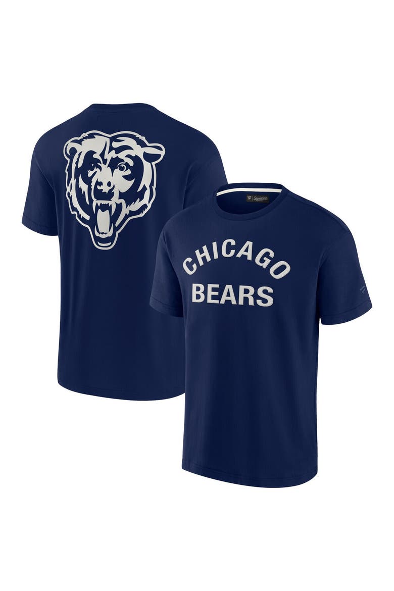 Unisex Fanatics Signature Navy Chicago Bears Elements Super Soft Short Sleeve T-Shirt, Main, color, Navy