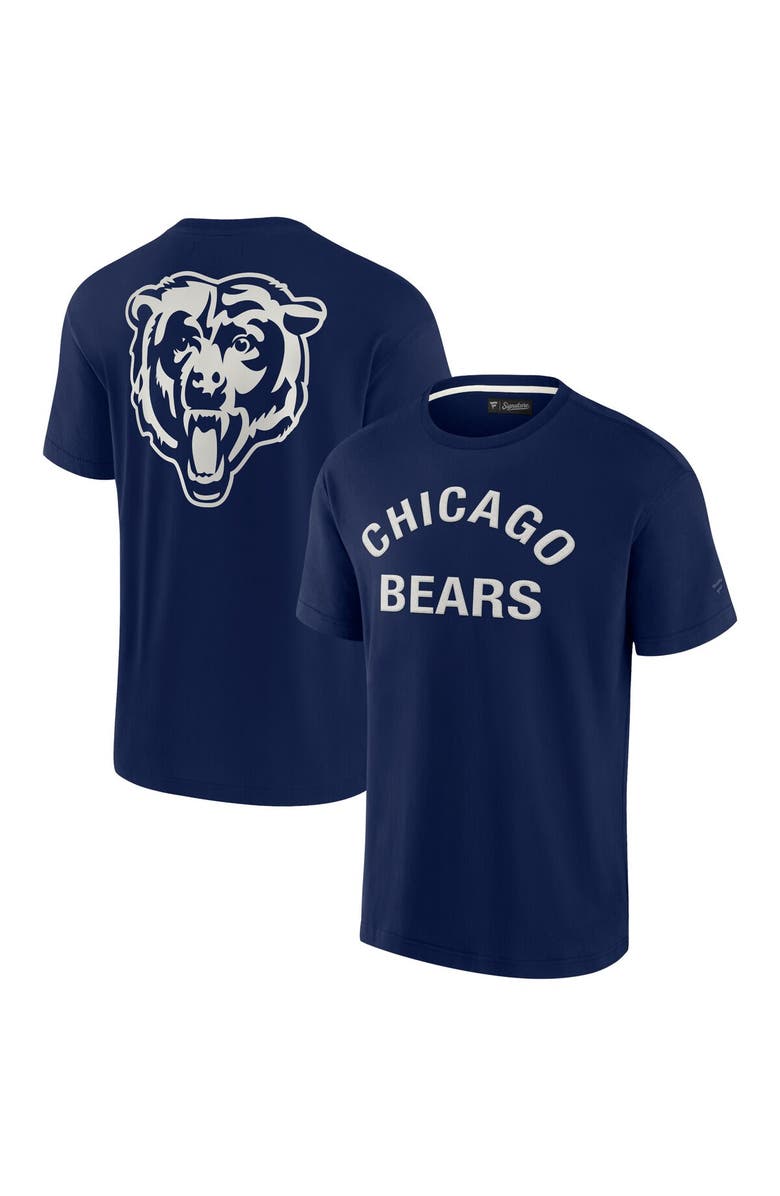 Fanatics Signature Unisex Fanatics Signature Navy Chicago Bears Elements Super Soft Short Sleeve T-Shirt, Main, color, 