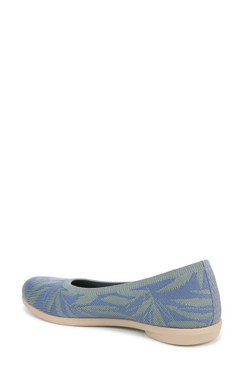 Bzees Kit Ballet Flat In Blue Knit