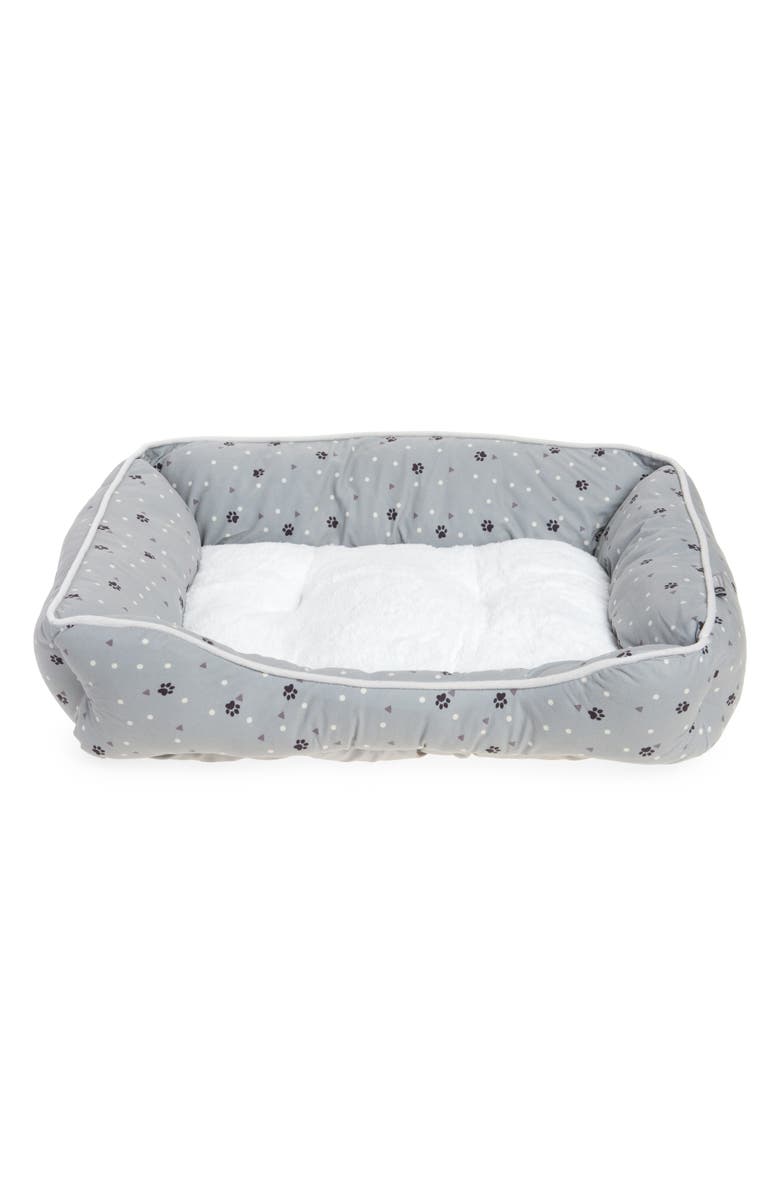 Precious Tails Details Microsuede Pet Bed, Main, color, 