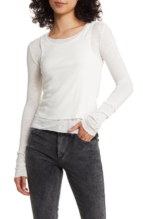 Double Layer Long Sleeve Top