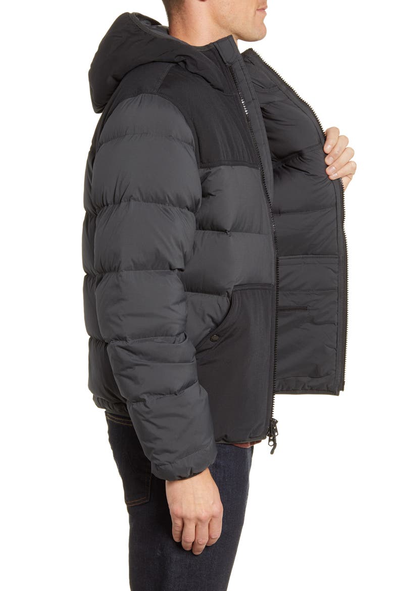 Featherweight Water Repellent Down Coat, Alternate, color, FADED BLACK