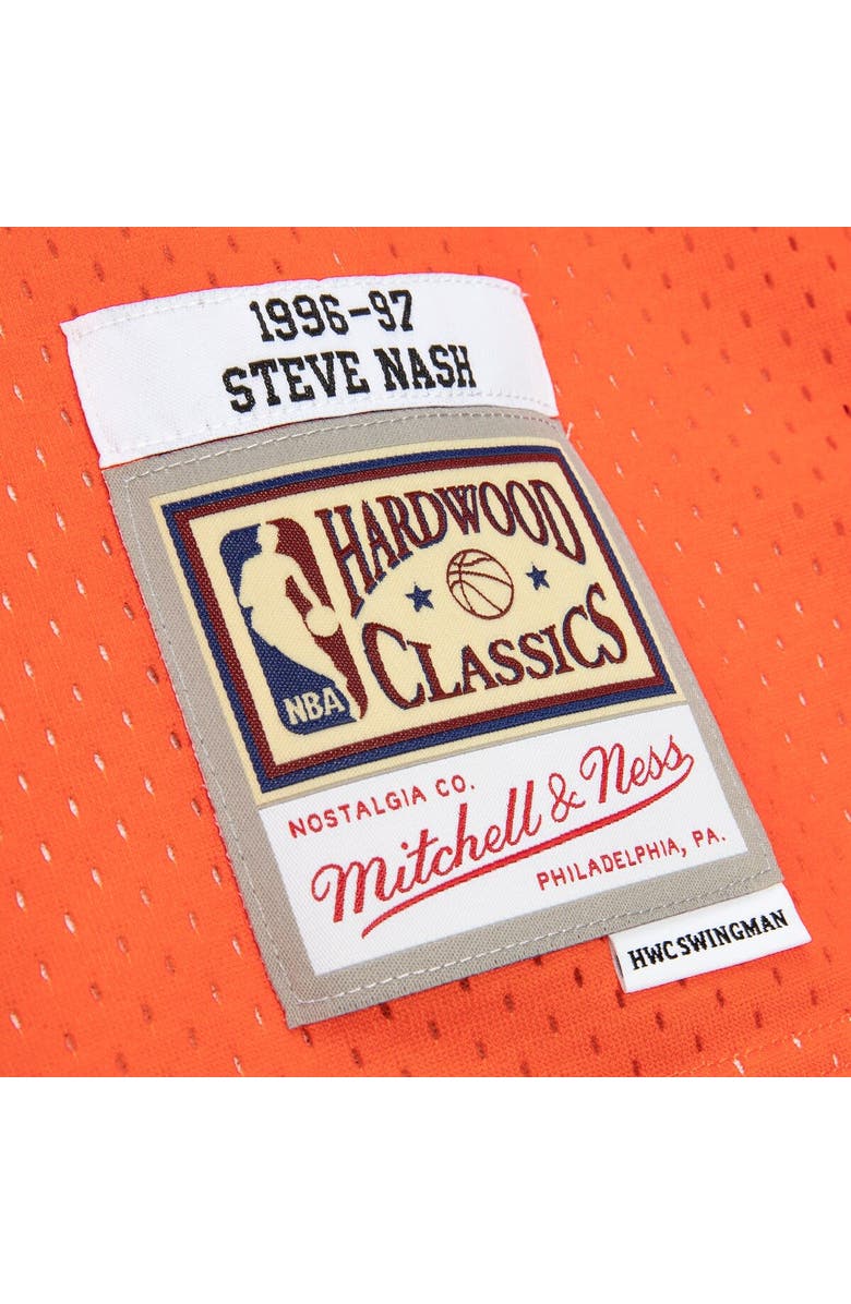 Mitchell & Ness Men's Mitchell & Ness Steve Nash Orange Phoenix Suns 1996-97 Hardwood Classics Reload 2.0 Swingman Jersey, Alternate, color, Orange
