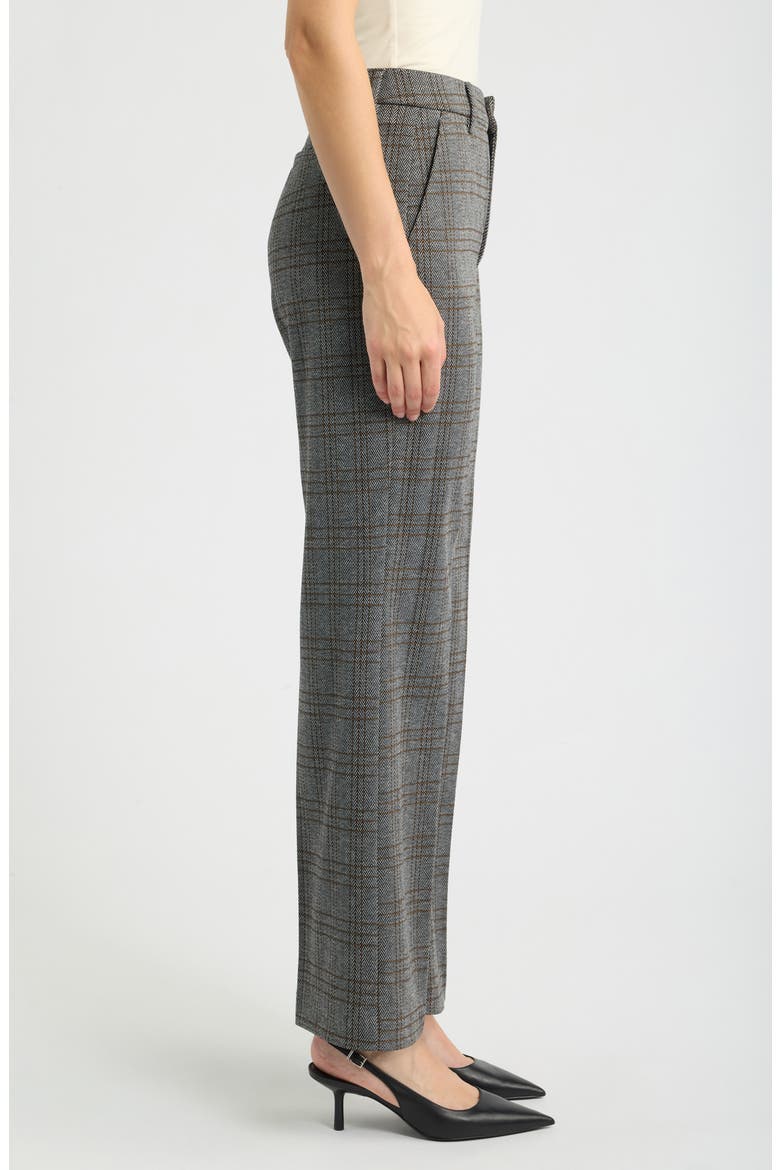 Kelsey Plaid Wide Leg Pants, Alternate, color, BLACK MULTI HERRINGBONE PLAID