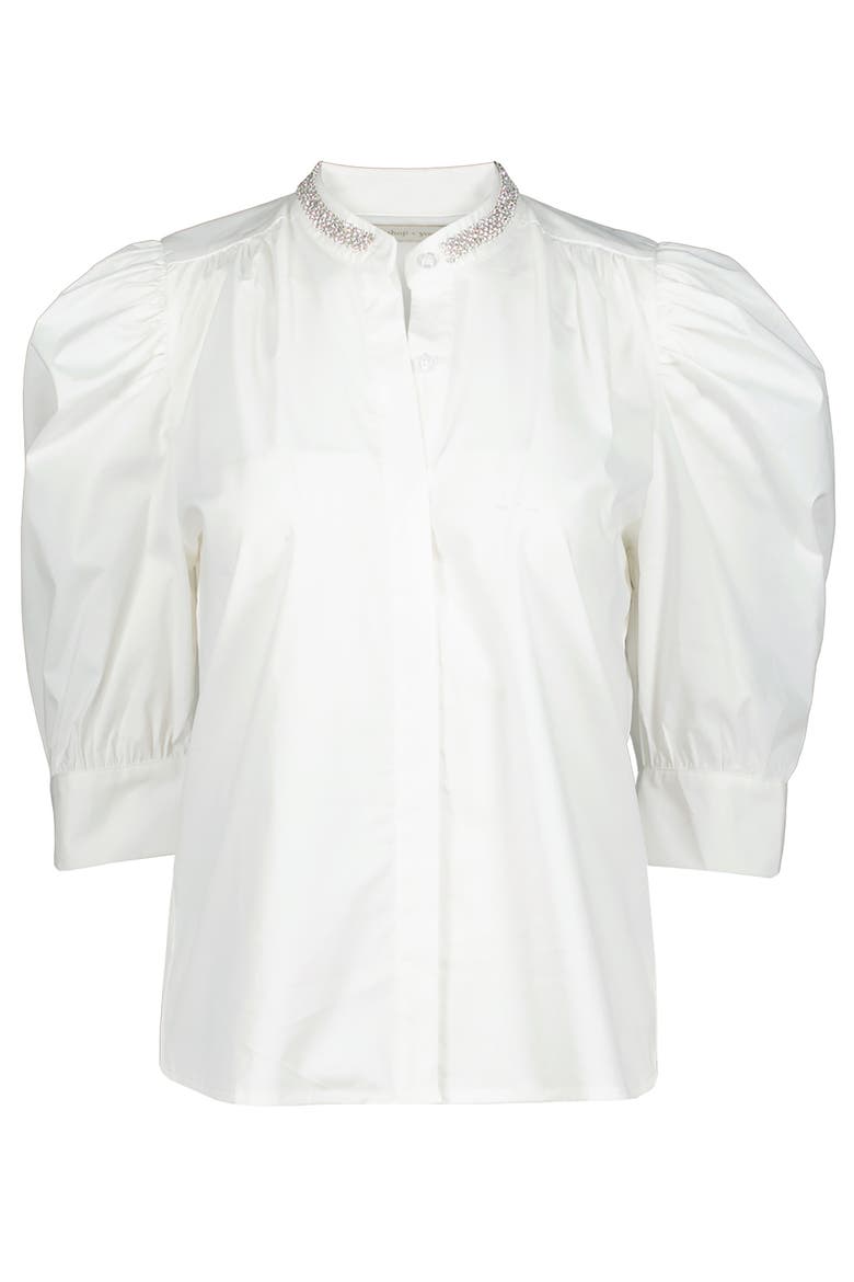 Cate Embelished Top, Alternate, color, White