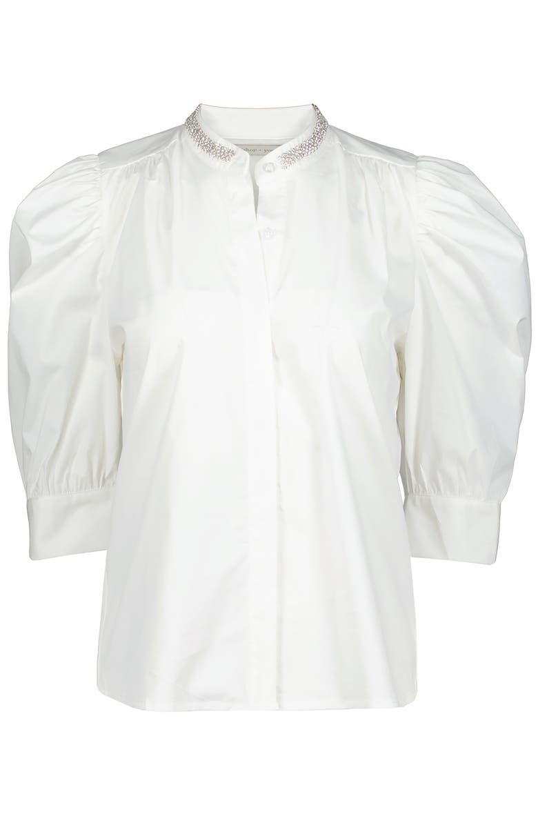 Bishop + Young Cate Embelished Top, Alternate, color, White