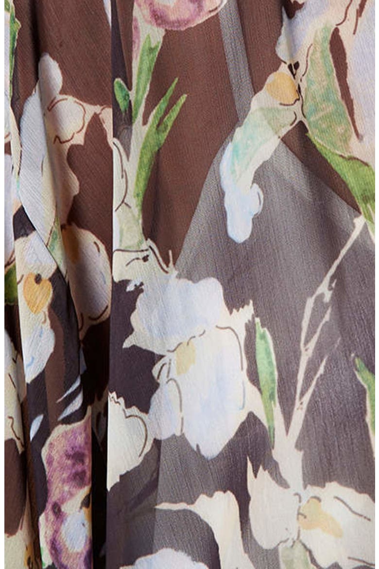 Iris Print Kimono Jacket, Alternate, color, PINK MULTI