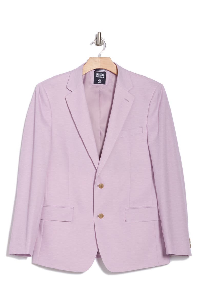 Original Penguin Lilac Solid Notch Lapel Blazer, Alternate, color, Lilac