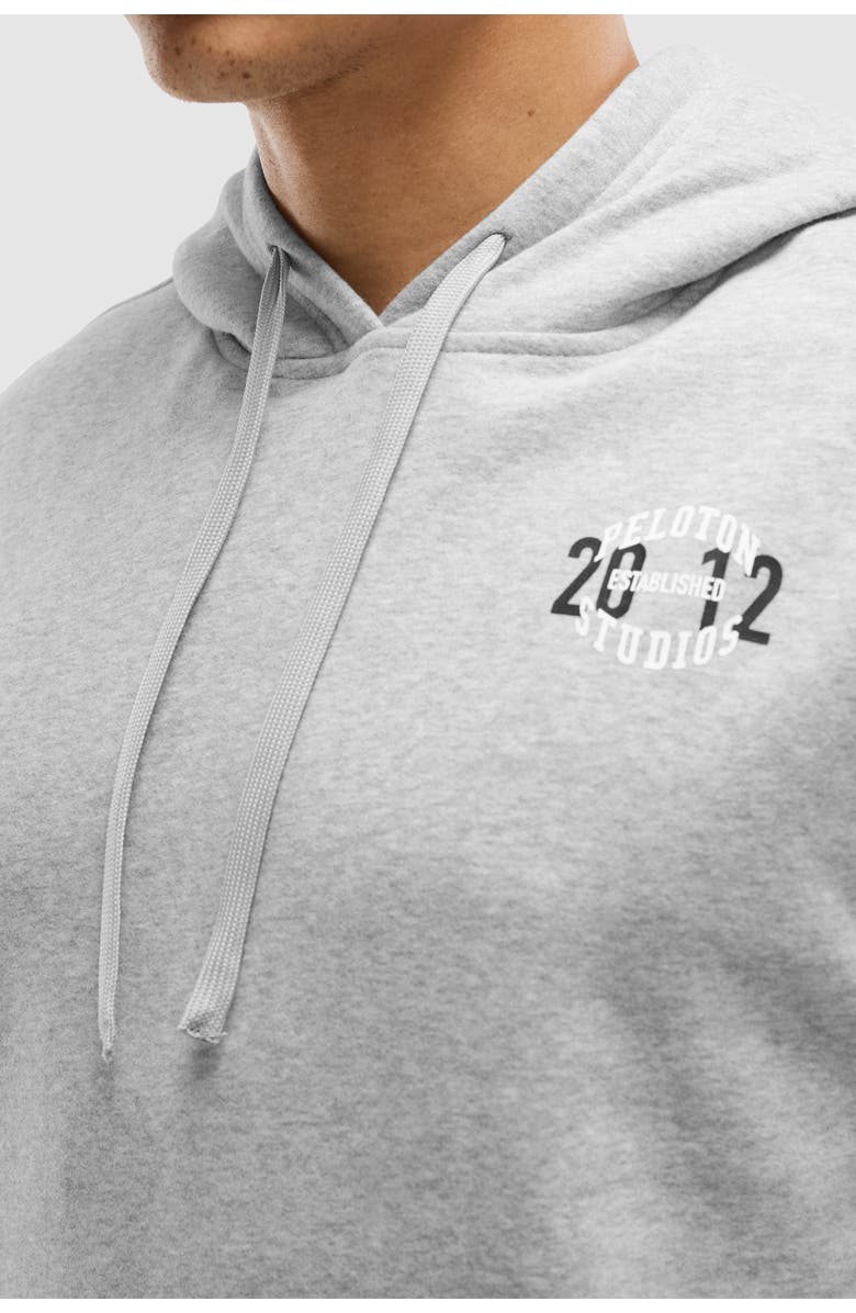 Peloton Soft Fleece Hoodie, Alternate, color, Heather Grey