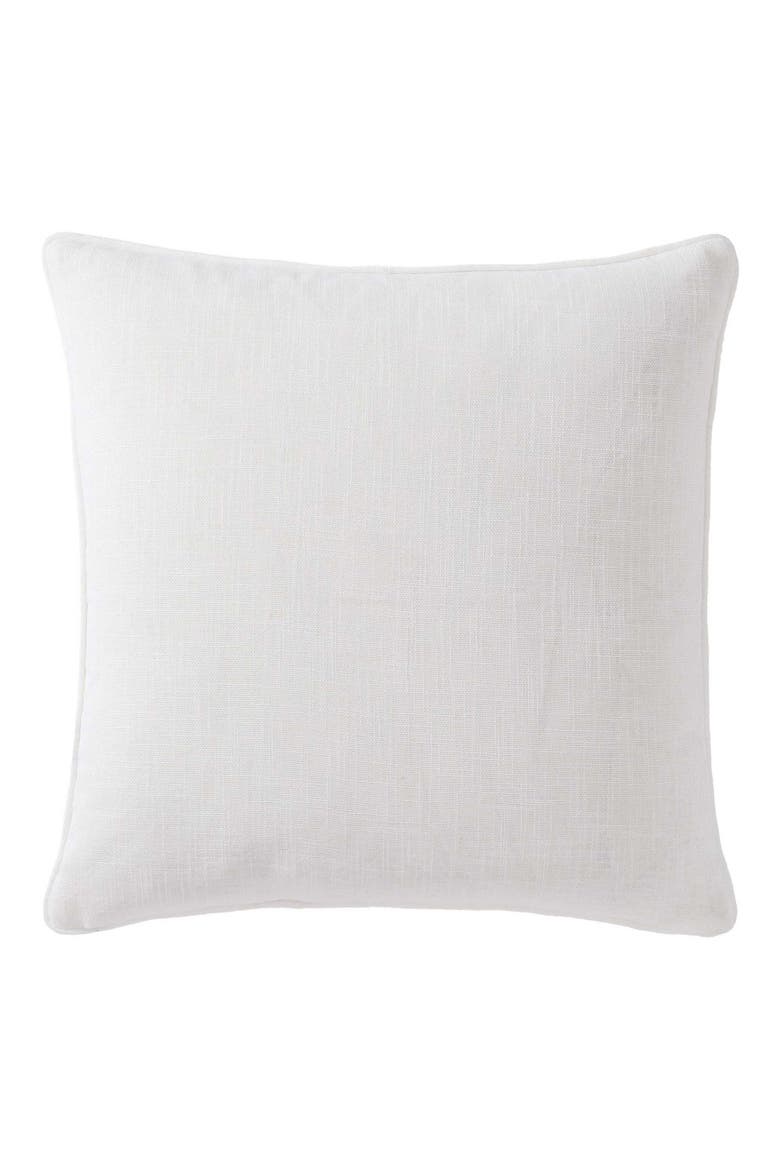 Coral Island Square Throw Pillow, Alternate, color, LIGHT CORAL