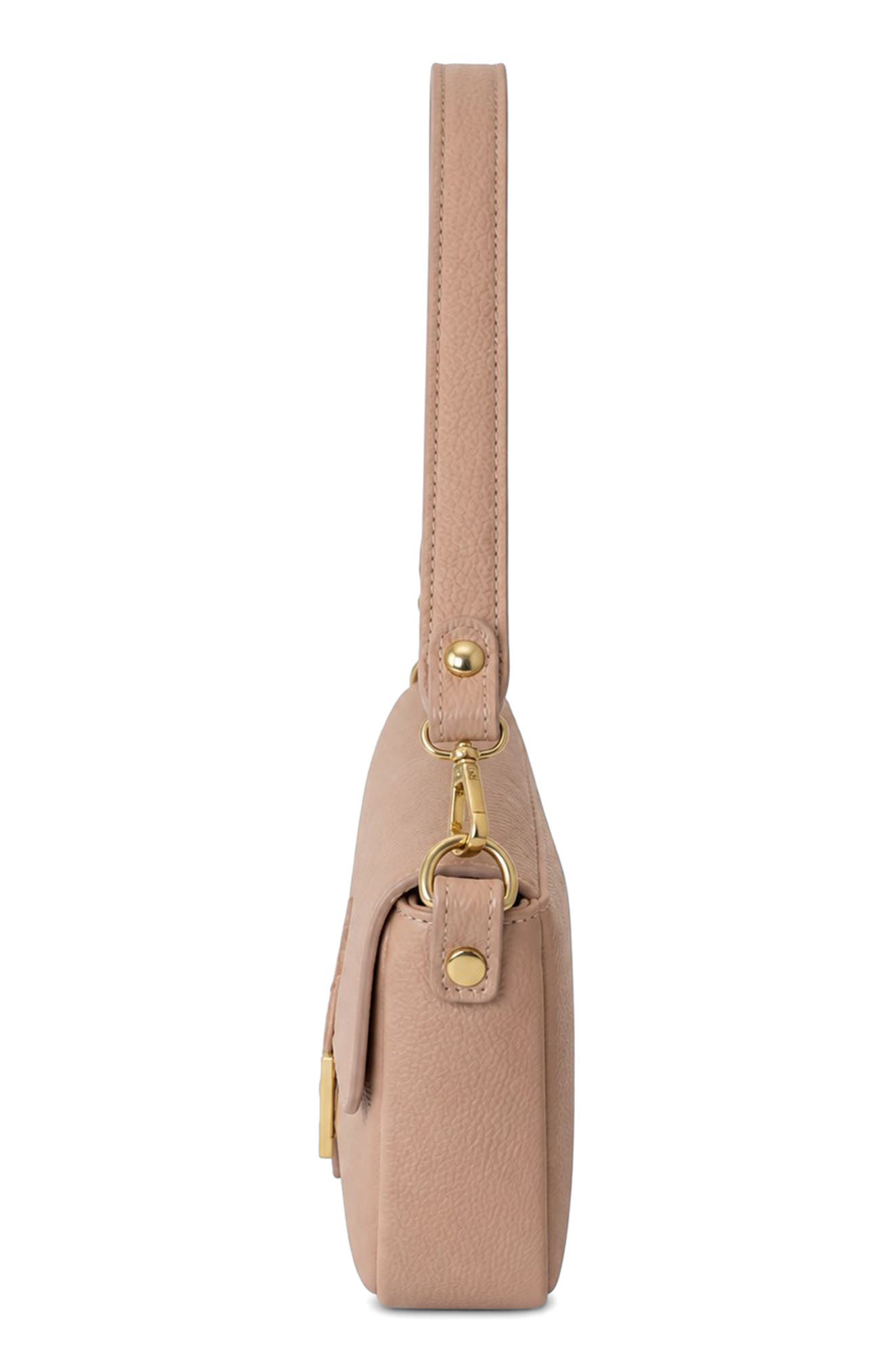 Emanuela Leather Shoulder Bag, Alternate, color, PINK