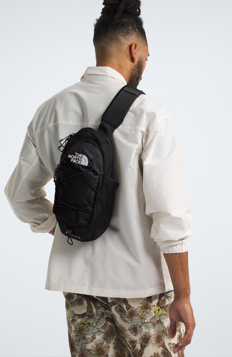 The North Face Borealis Water Repellent Sling Backpack, Alternate, color, Tnf Black/ Tnf White-Npf