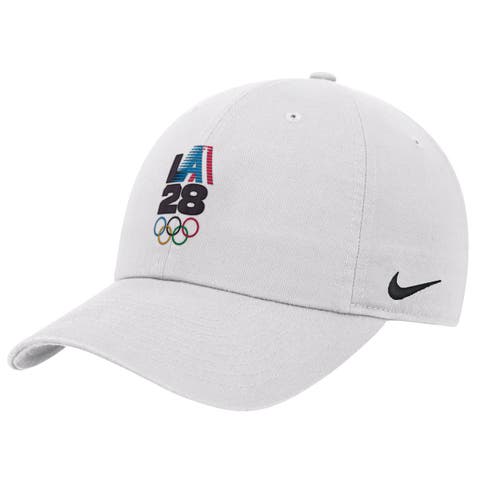 Youth Nike White LA28 Summer Olympics Club Adjustable Hat