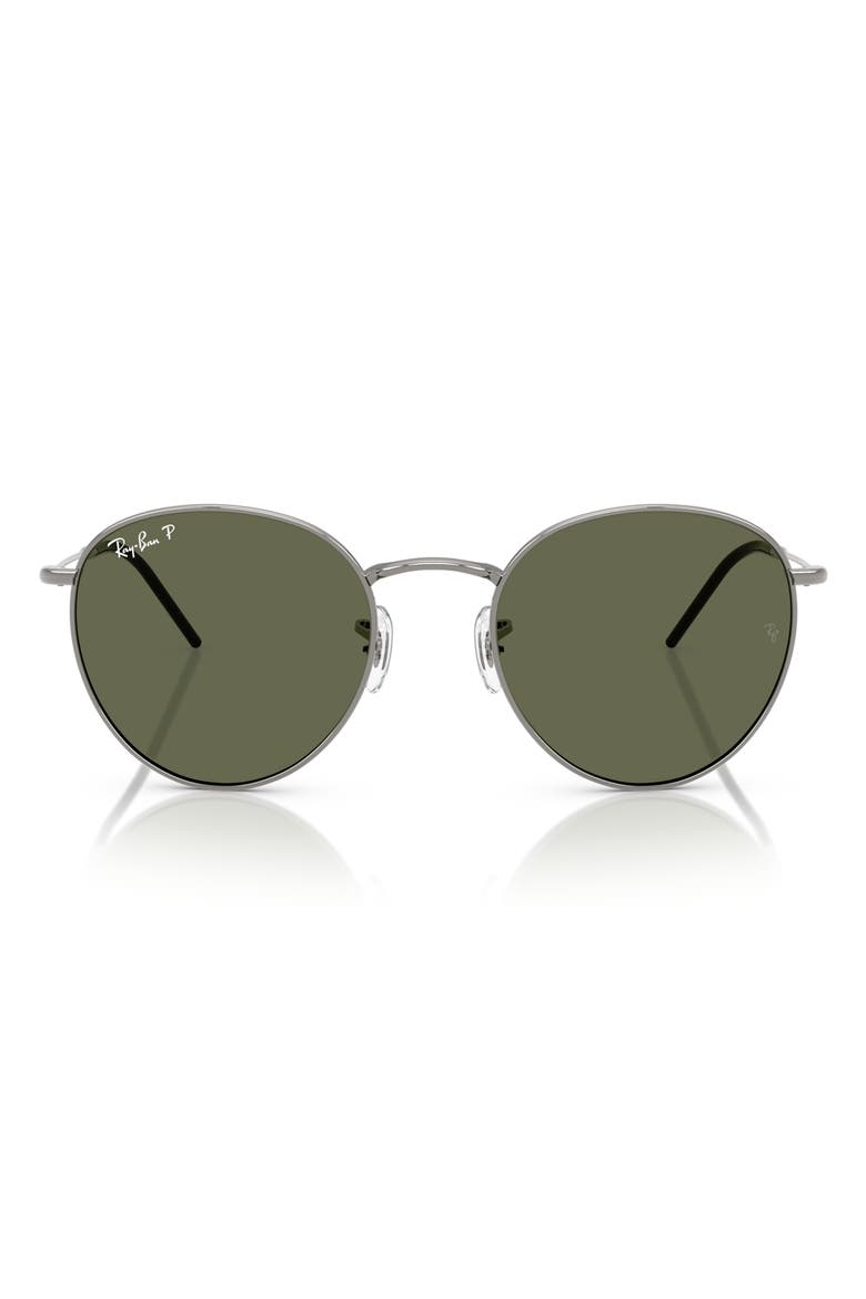 Reverse 55mm Polarized Phantos Sunglasses, Main, color, GUNMETAL