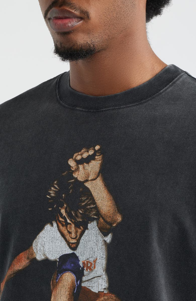 ID Supply Co Skateboard Magazine Graphic Cotton T-Shirt, Alternate, color, Washed Black