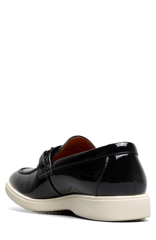 Stacy Adams Slayton Moc Toe Loafer In Black Patent