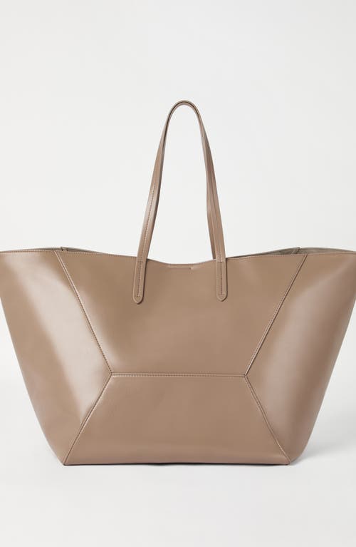 Brunello Cucinelli Large Calfskin Bc Duo Bag