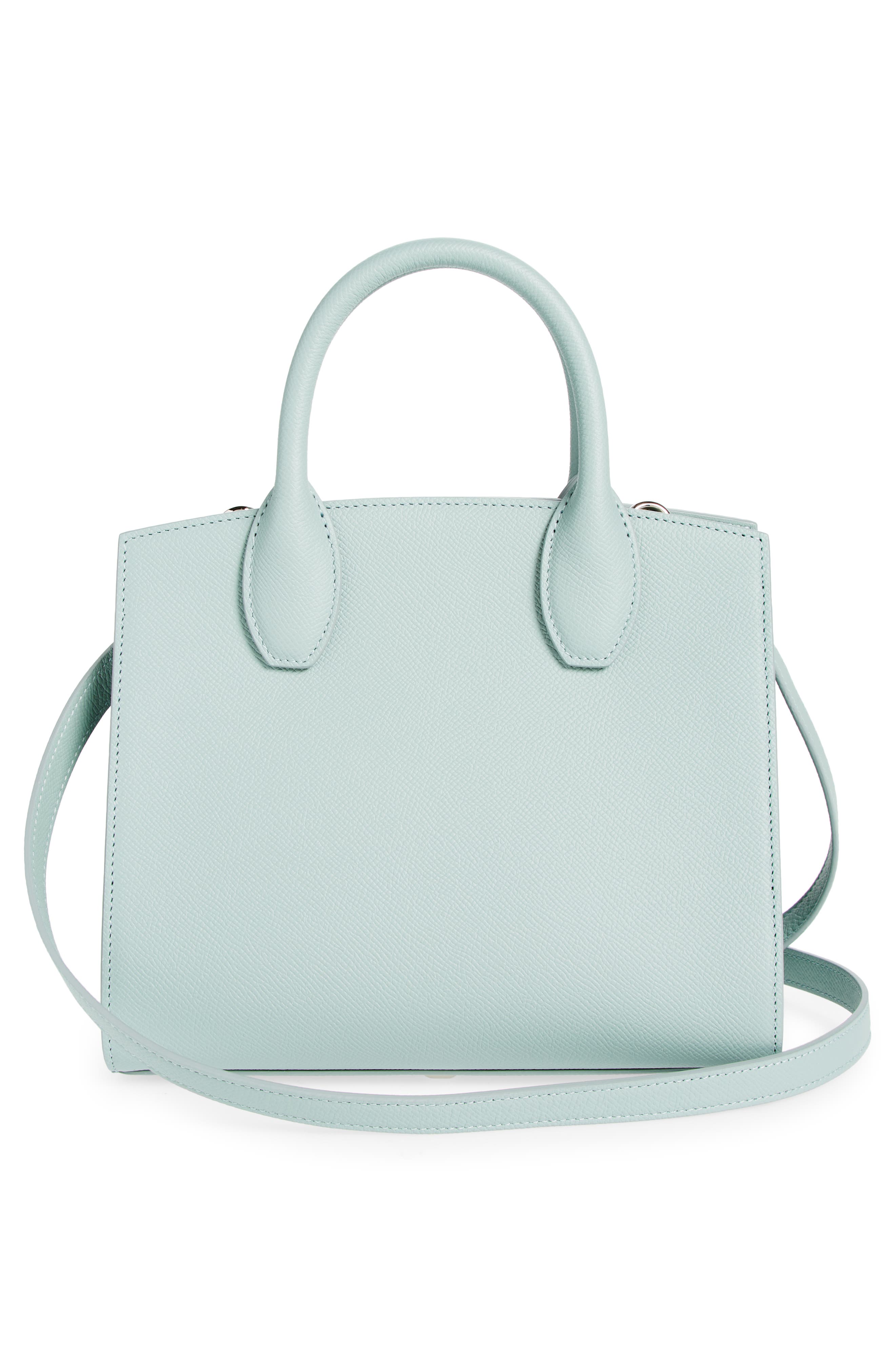 FERRAGAMO Studio Box Mini Leather Top-Handle Bag, Alternate, color, 