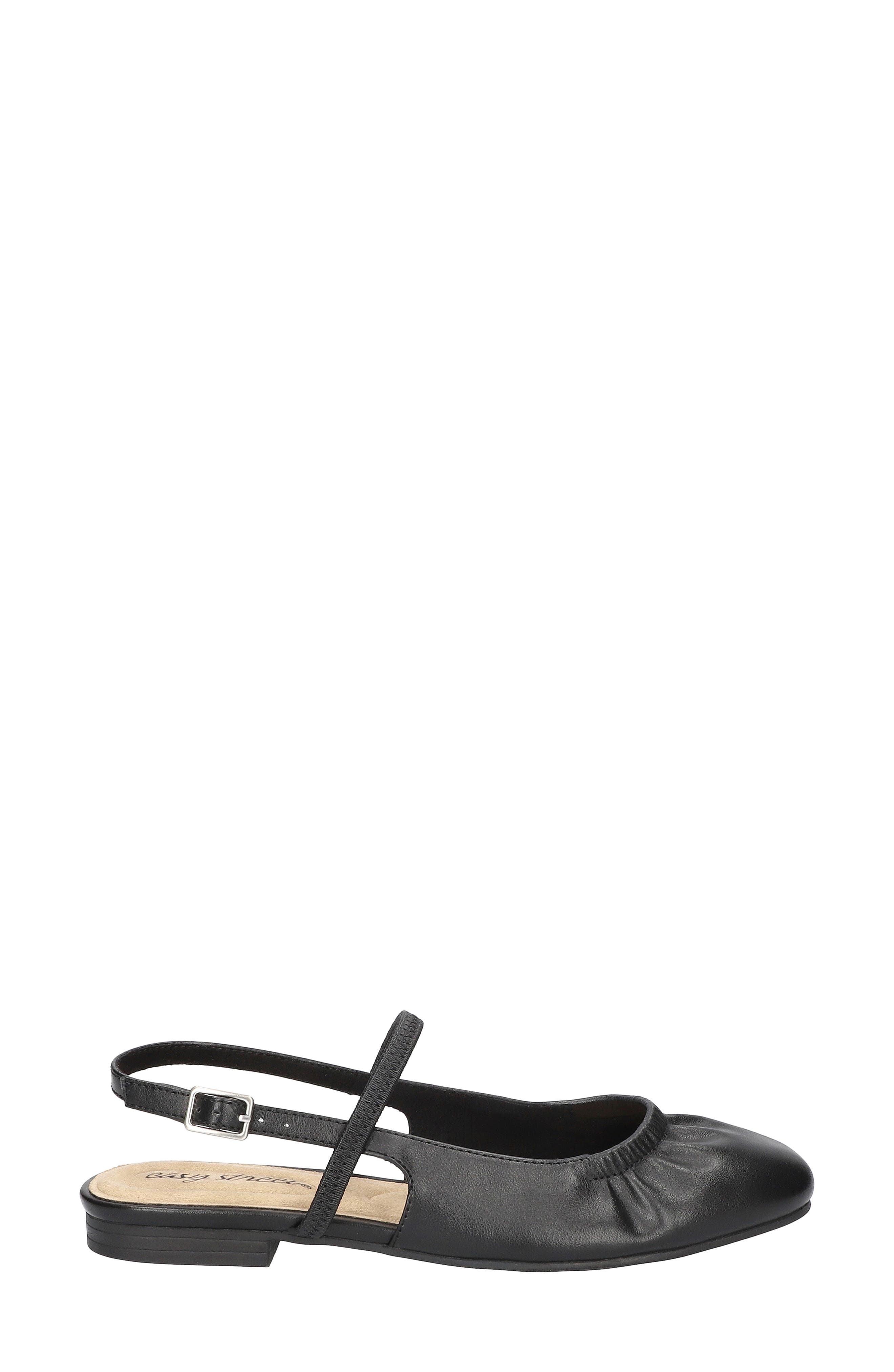 EASY STREET Blake Slingback Flat, Alternate, color, Black