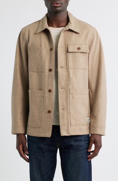 Unlined Wool Blend Chore Jacket