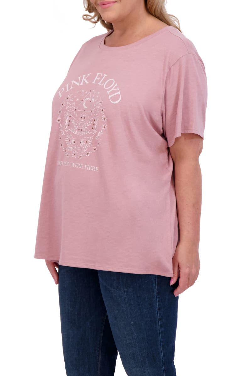 Lucky Brand Pink Floyd Butterfly Graphic T-Shirt, Alternate, color, Nostalgia Rose