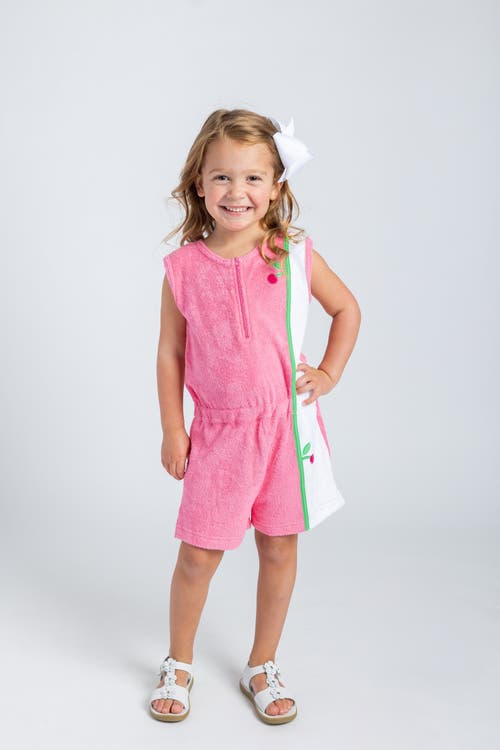 FLORENCE EISEMAN FLORENCE EISEMAN TERRY ROMPER WITH CHERRIES 