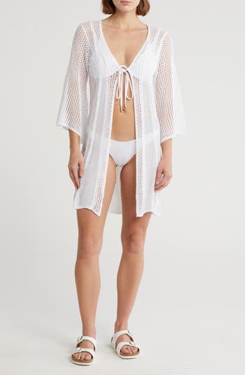 Elan - Crochet Kimono Cover Up main image 1