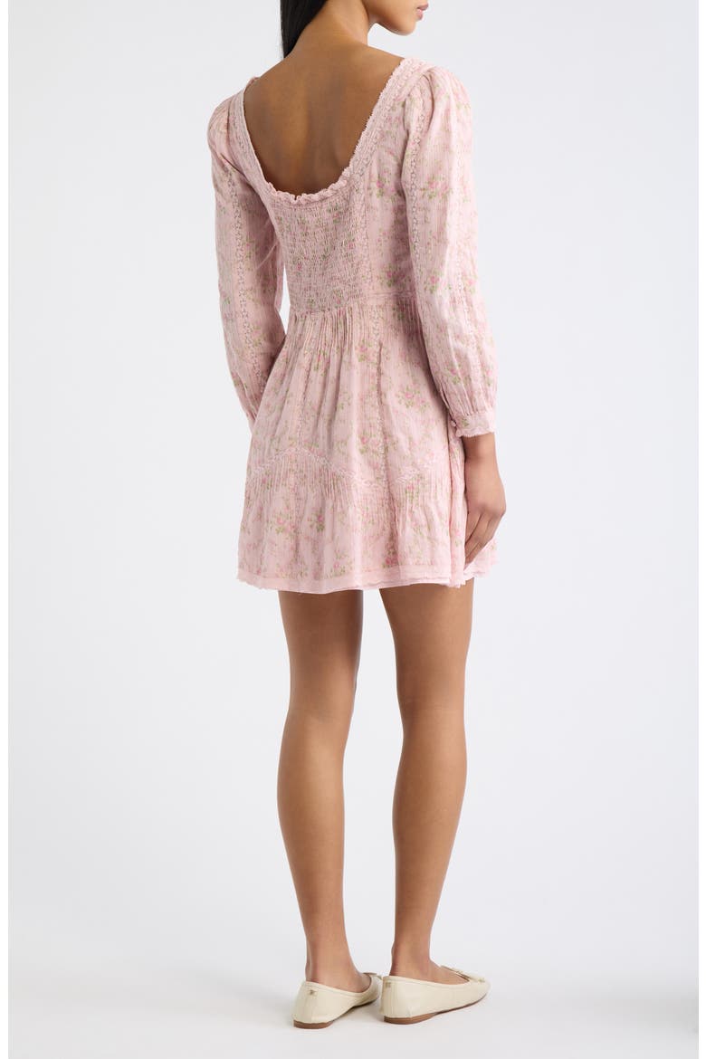 Calivra Cotton Minidress, Alternate, color, SPICED CAMELLIA