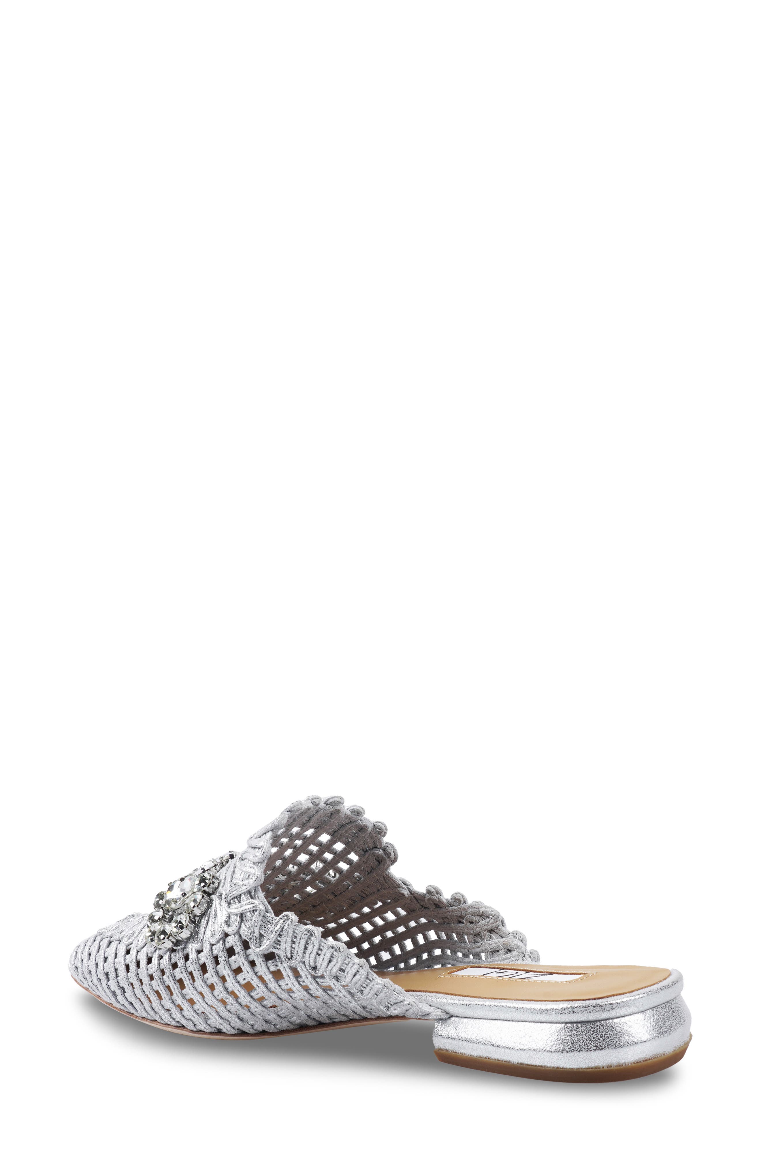 Isabelle Crystal Bit Mule, Alternate, color, SILVER