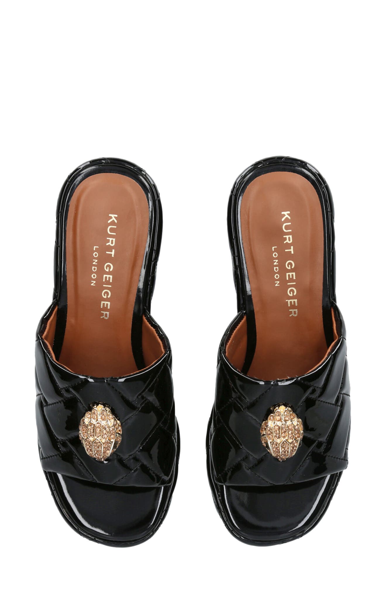 Kurt Geiger London Kensington Platform Wedge Slide Sandal, Alternate, color, 