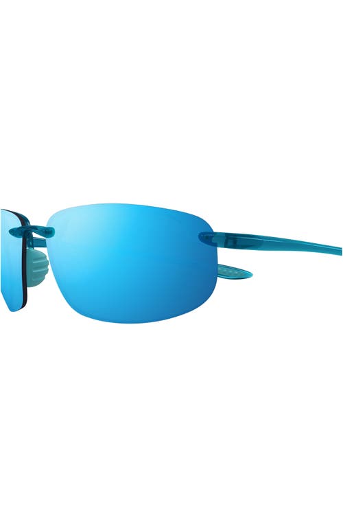 MAUI JIM MAUI JIM HO'OKIPA 64MM OVERSIZE POLARIZEDPLUS2® RECTANGULAR SUNGLASSES