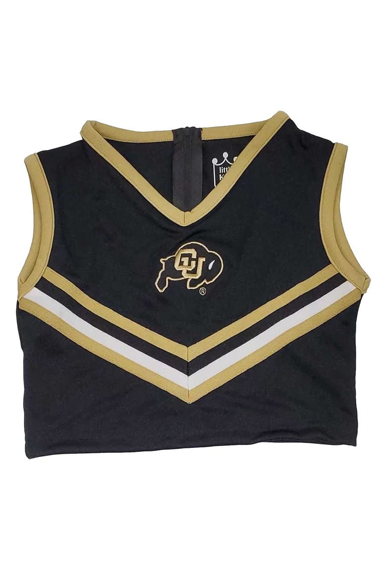 Girls Youth Black Colorado Buffaloes 2-Piece Cheer Set, Alternate, color, Black