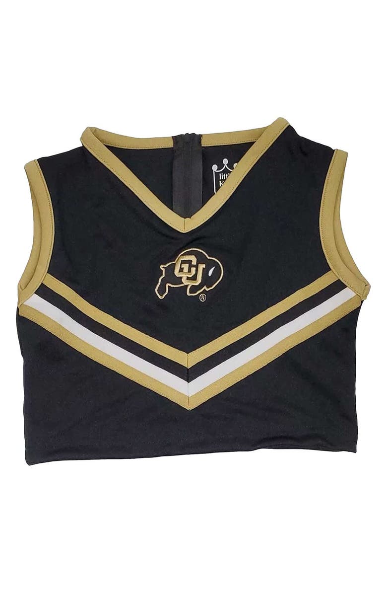 LITTLE KING Girls Youth Black Colorado Buffaloes 2-Piece Cheer Set, Alternate, color, Black