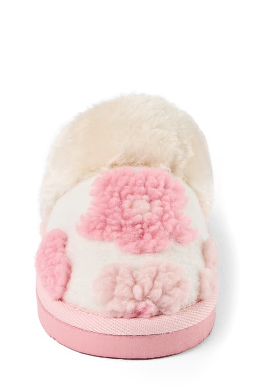 Minnetonka Kids' Flower Scuff Slipper In Multi