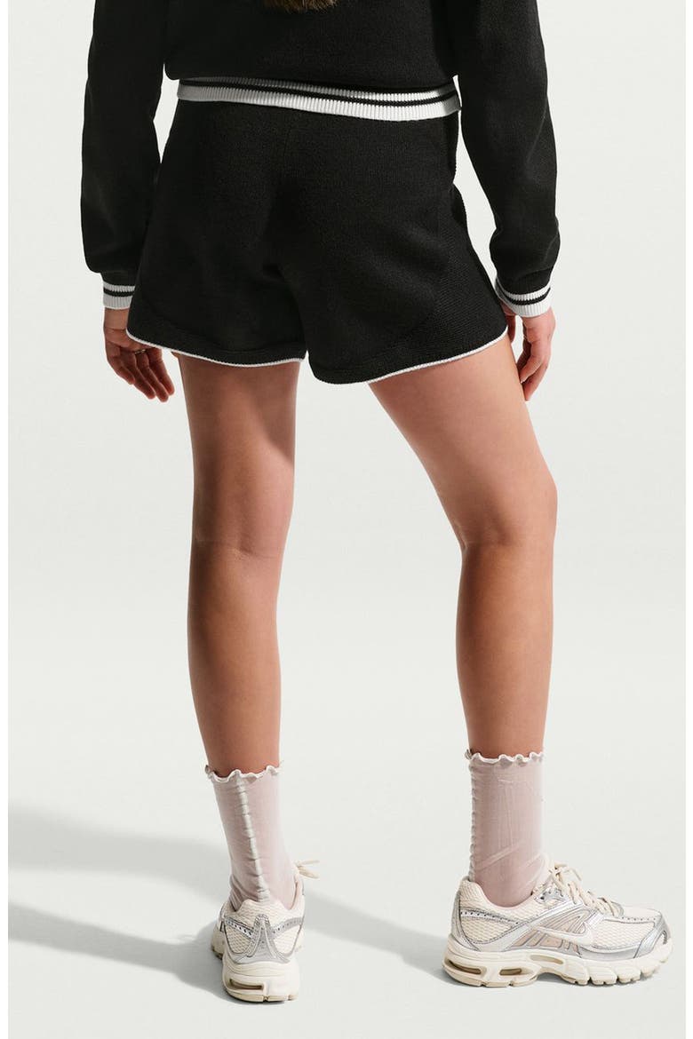 Kids' Track Shorts, Alternate, color, 010 BLACK/WHITE