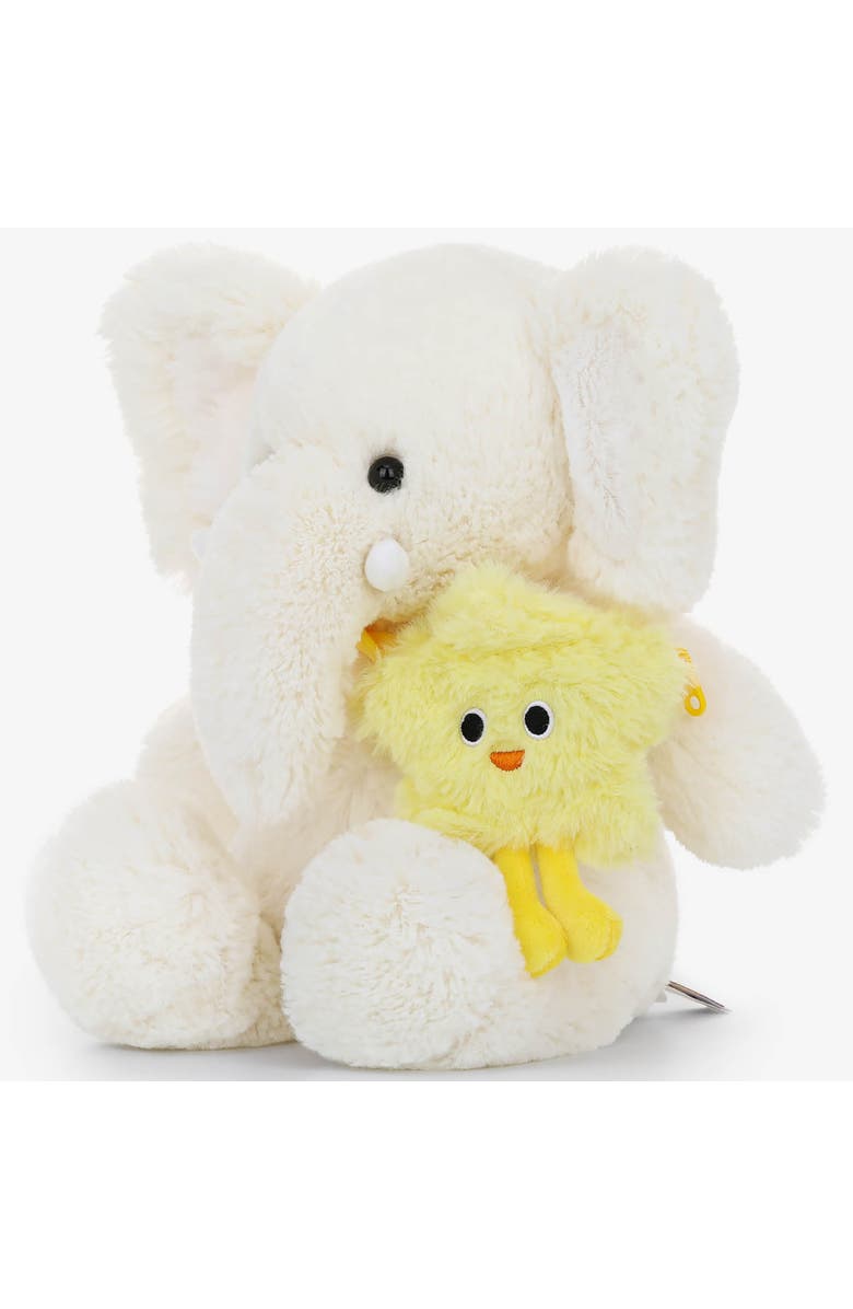 McHugs 7 Inch Elephant Ted Weighted Stuffed Animal, Alternate, color, White