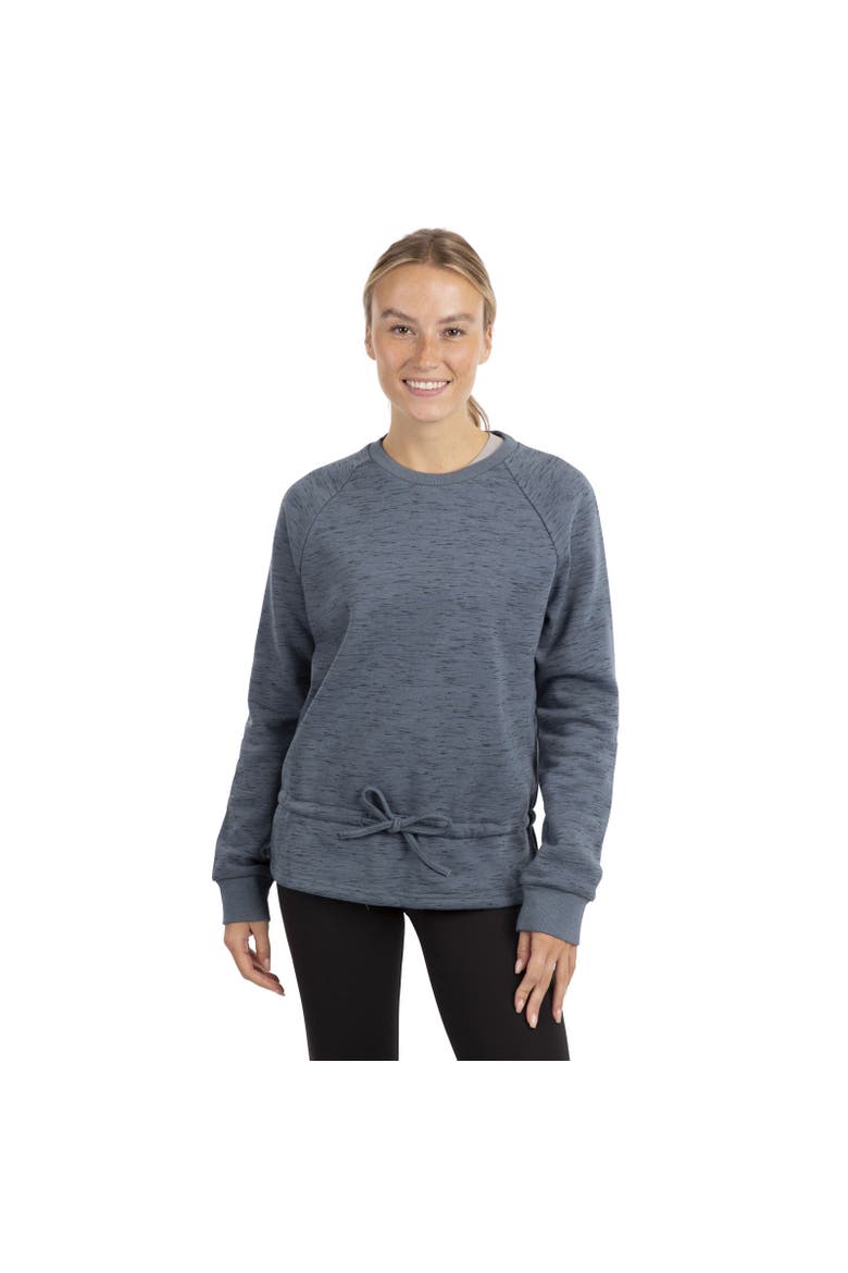 Gretta Marl Round Neck Sweatshirt, Alternate, color, Pewter