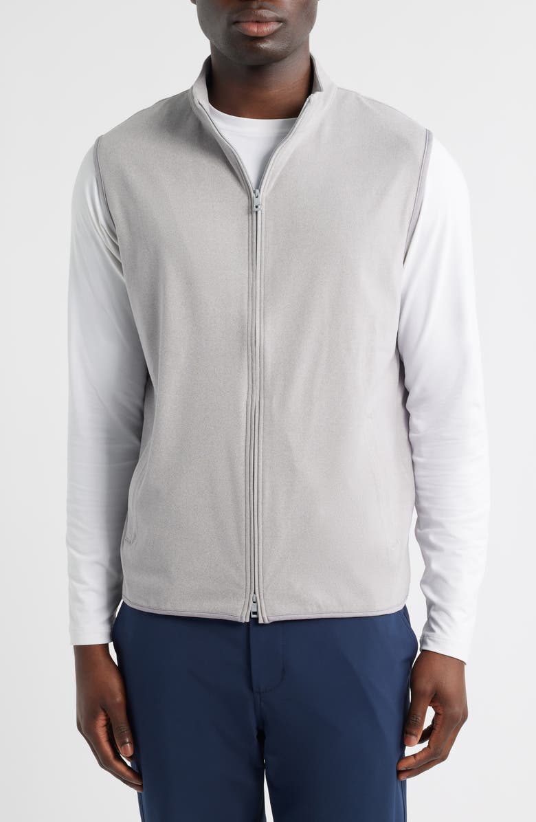 Peter Millar ArdentAir Performance Full Zip Vest, Alternate, color, Gale Grey