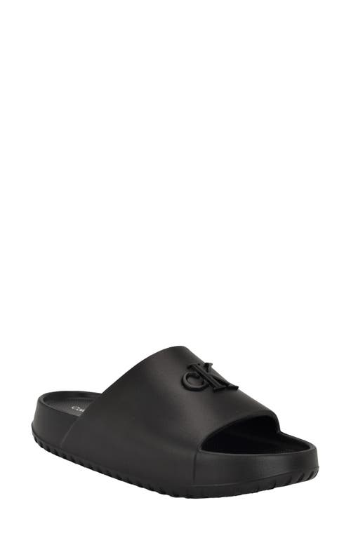 Calvin Klein Nanzey Slide Sandal In Black 001