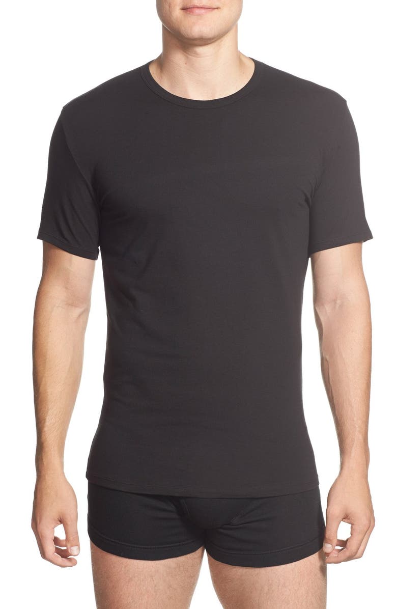 Calvin Klein 2-Pack Stretch Cotton Crewneck T-Shirt, Main, color,