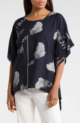 Scribble Print Caftan Top