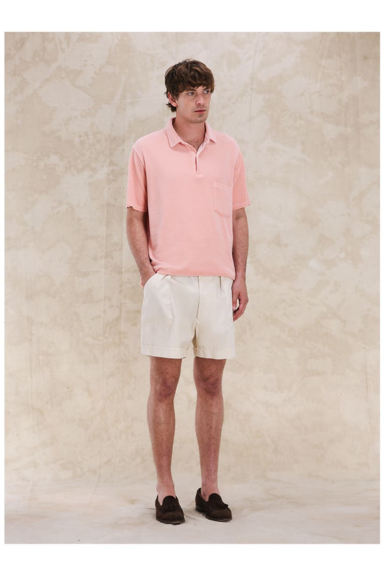 Missourim Terry Cloth Short Sleeve Polo, Alternate, color, PINK