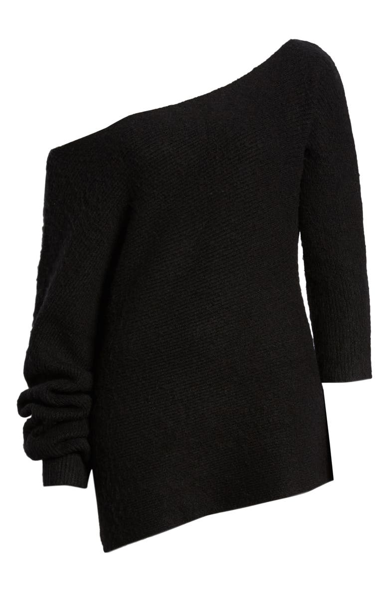 Treasure & Bond One-Shoulder Ribbed Sweater, Alternate, color, 