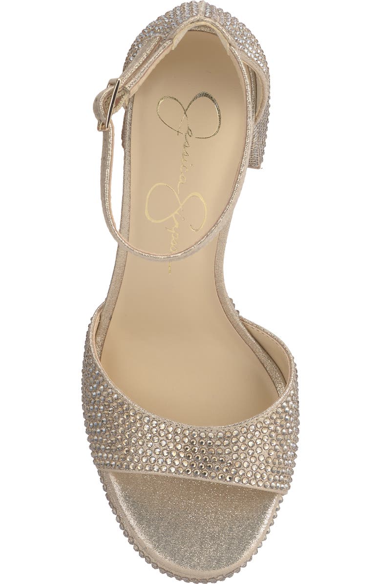 Jessica Simpson Kaliah Ankle Strap Platform Sandal, Alternate, color, Champagne